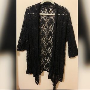 Lacey Cover Up with Mid-length Sleeves